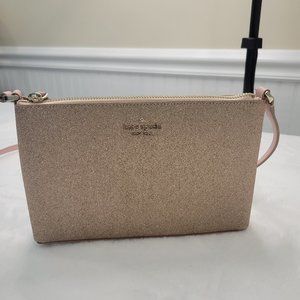 Kate Spade Rose Gold Glitter Satchel Purse